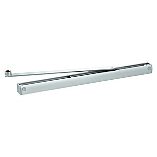 GEZE Türschließer TS 5000 (L x B x H: 452,5 x 33 x 30 mm, Max. Türbreite: 1.400 mm, Passend für: aufliegende Türschließer, Türblattmontage Bandseite, Silber)