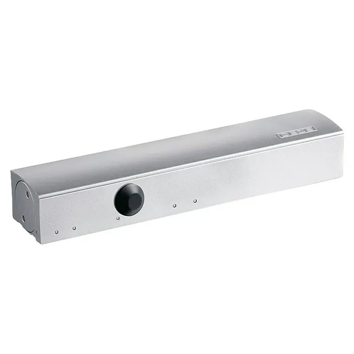 GEZE Türschließer TS 4000 - L x B x H: 287 x 46 x 60 mm, Max. Türbreite: 1.400 mm, Passend für: Feuerschutztür, für Rauchschutztür, Silber - Ein Türschließer von MEZE, ein essentielles Produkt für sanftes und sicheres Schließen von Türen, ideal für gewerbliche und private Nutzung.
