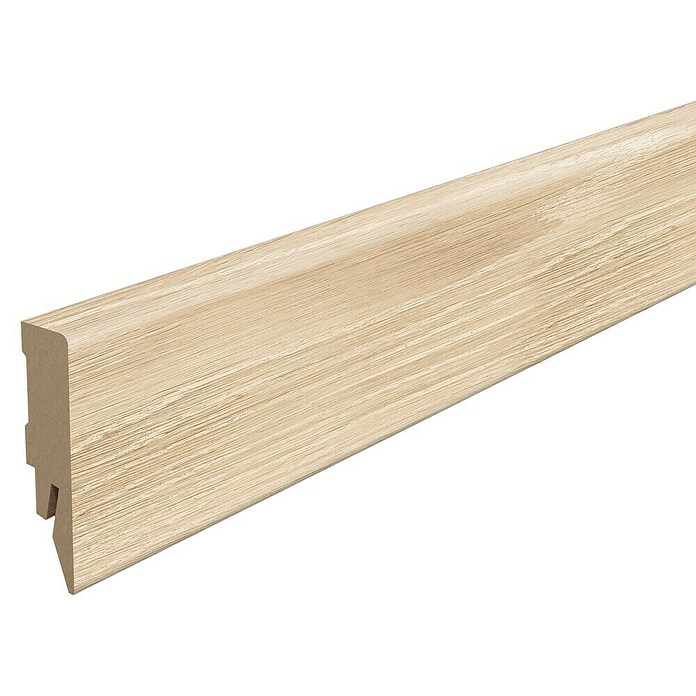Egger Sockelleiste Cubical L717 Newport Eiche creme (240 cm x 14 mm x 58 mm, MDF) | BAUHAUS