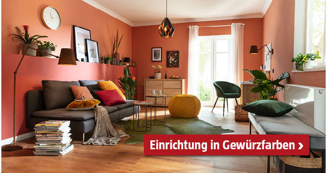 Einrichtung in Gewürzfarben