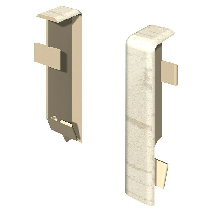 Egger Übergangskappe Cubical (Eiche graublau, 2 Stk., Passend für: Egger Cubical Sockelleisten 14 x 58 mm) | BAUHAUS