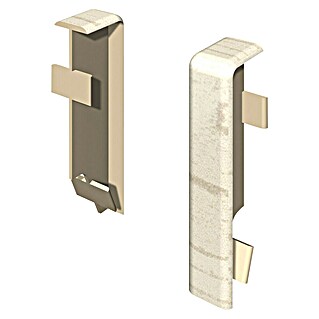 Egger Übergangskappe Cubical (Eiche graublau, 2 Stk., Passend für: Egger Cubical Sockelleisten 14 x 58 mm)