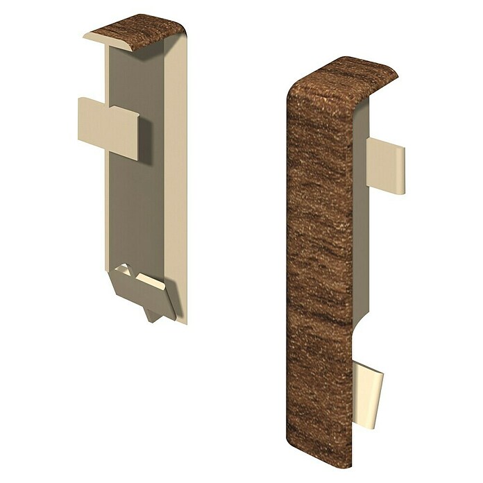 Egger Dekorativna spojnica za lajsne Cubical  (Tamno smeđa, 2 Kom., Namijenjeno za: Egger Cubical lajsne 14 x 58 mm) | BAUHAUS