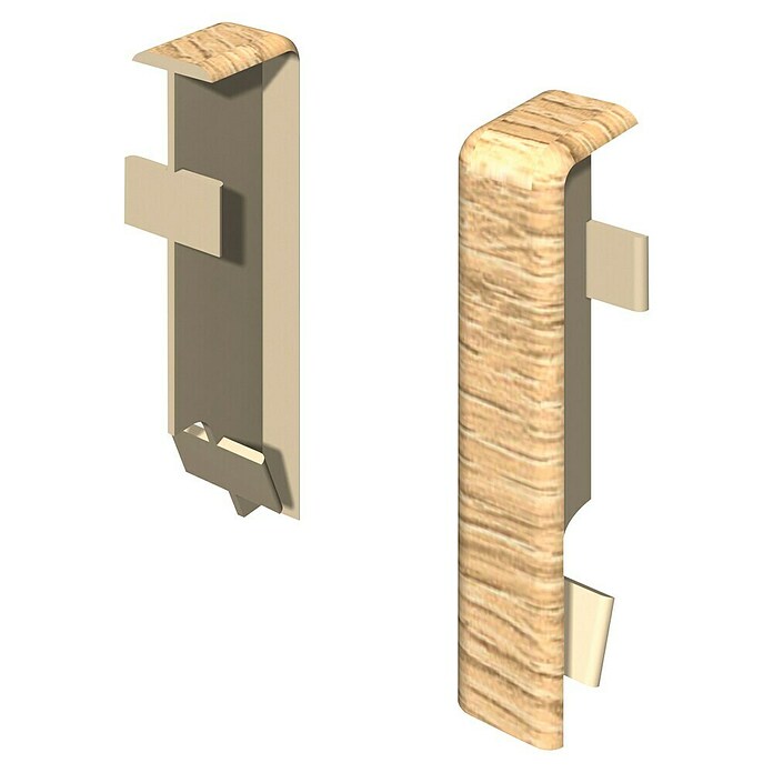 Egger Übergangskappe Cubical (Eiche sand, 2 Stk., Passend für: Egger Cubical Sockelleisten 14 x 58 mm) | BAUHAUS