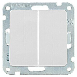 Luceco Oxford Conmutador doble (Blanco, Mate, Montaje en la pared, 10 A)