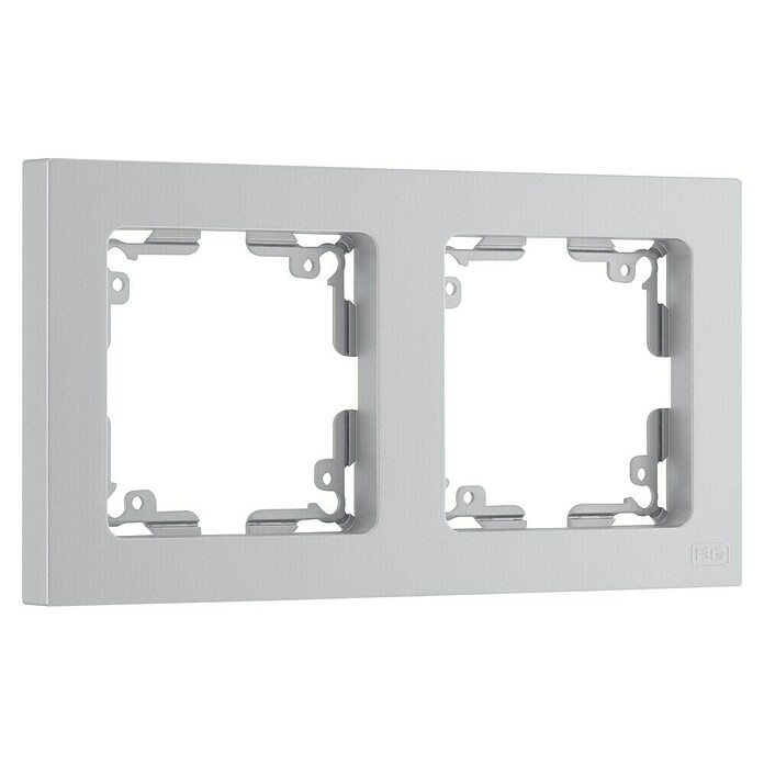 Luceco Oxford Marco (Plata, Mate, Montaje en la pared, x 2) | BAUHAUS