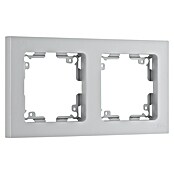 Luceco Oxford Marco (Plata, Mate, Montaje en la pared, x 2) | BAUHAUS