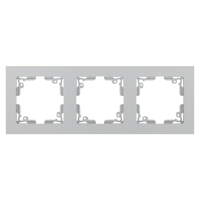 Luceco Oxford Marco (Plata, Mate, Montaje en la pared, x 3) | BAUHAUS