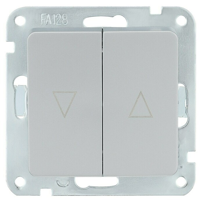 Luceco Oxford Interruptores para persianas (Plata, 10 A, Atornillado) | BAUHAUS