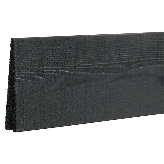 Plus Sichtschutzelement Profilbrett Klink (B x H: 2,7 x 14 cm, Schwarz) | BAUHAUS