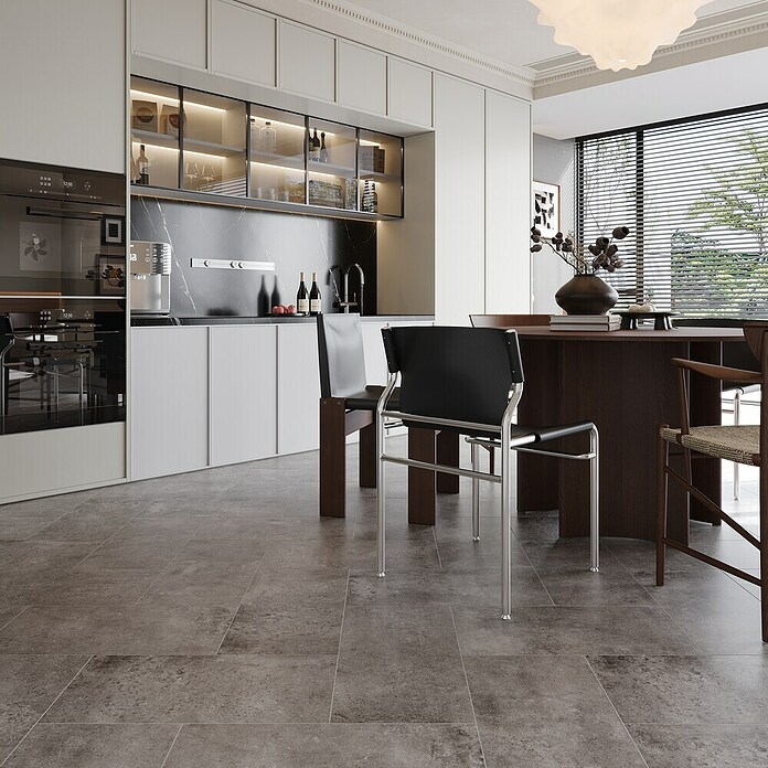My Home Feinsteinzeugfliese (30 x 60 cm, Dunkelgrau, Matt) | BAUHAUS
