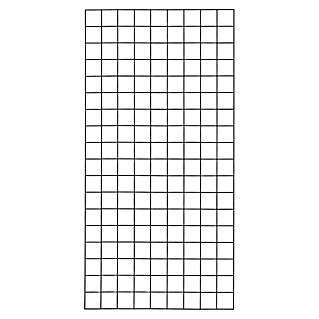 Plus Wandspalier Maschengröße: 10 x 10 cm (L x B: 180 x 90 cm, Anzahl Streben: 10 Stk., Schwarz (RAL 9005))