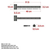 Plus Beschlag-Set für niedrige Einzeltore (Stahl) | BAUHAUS