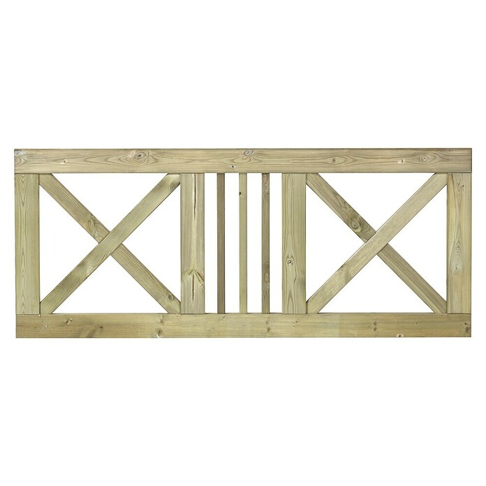 Plus Gartenzaun Schloss (B x H: 180 x 75 cm, Natur) | BAUHAUS