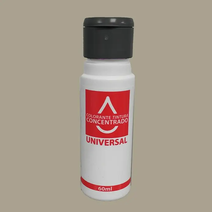 Colorante Concentrado universal - Marrón antiguo, 60 ml - Botella de concentrado de tinte UNIVERSAL con tapa negra y etiqueta blanca con letras rojas.