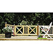 Plus Gartenzaun Schloss (B x H: 180 x 75 cm, Natur) | BAUHAUS