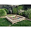 Sandkasten (150 x 150 x 26 cm, Holz, Naturbelassen) | BAUHAUS