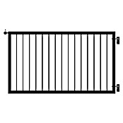 Plus Basic Zauntor inkl. Beschläge (150 x 85 cm, Schwarz (RAL 9005), Stahl) | BAUHAUS