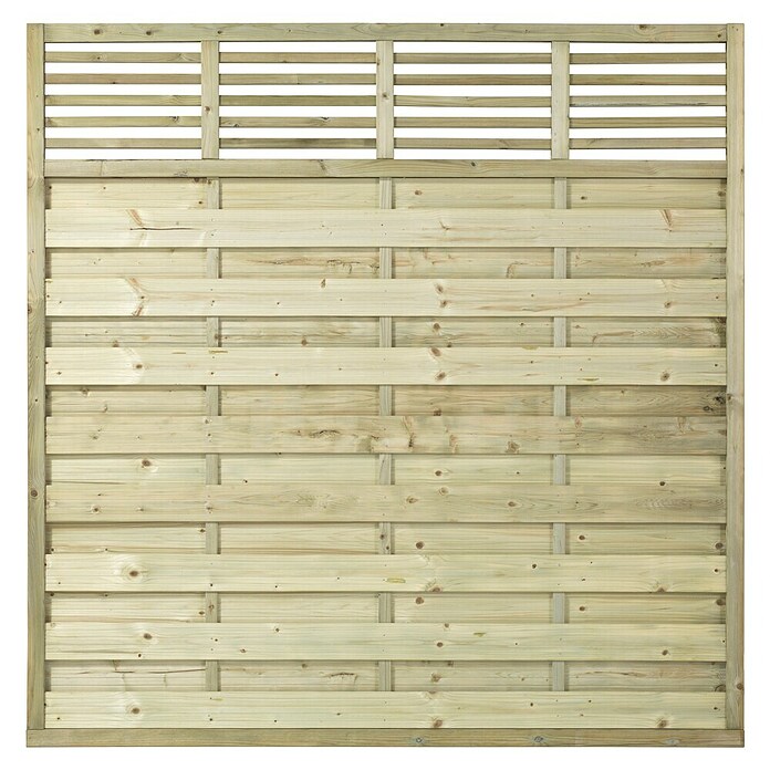 Plus Sichtschutzelement Newline (180 x 180 cm, Natur) | BAUHAUS