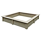 Sandkasten (150 x 150 x 26 cm, Holz, Naturbelassen) BAUHAUS