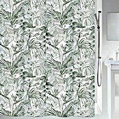 Spirella Cortina de baño textil Tropic (An x Al: 180 x 200 cm, Verde)