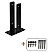 Plus U-Pfostenträger für Pfosten 9 cm (L x B x H: 20 x 10,3 x 30 cm, Pulverbeschichtet, Schwarz (RAL 9005)) | BAUHAUS