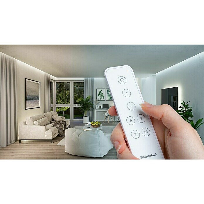 Paulmann Smart Home ZigBee Fernbedienung (L x B x H: 12,5 x 3,5 x 1 cm, Weiß) | BAUHAUS