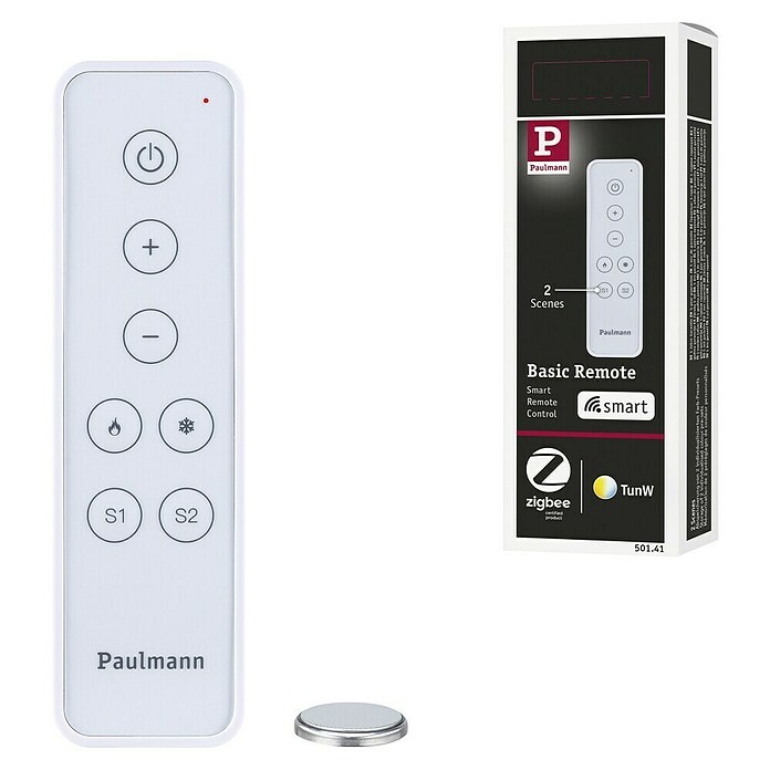 Paulmann Smart Home ZigBee Fernbedienung (L x B x H: 12,5 x 3,5 x 1 cm, Weiß) | BAUHAUS