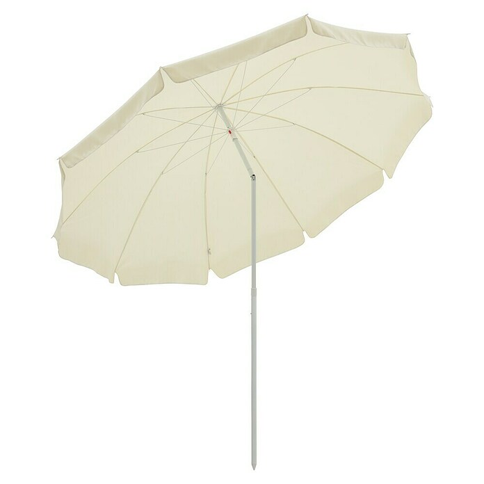 Sunfun Balkonschirm Provence II (Natur, Durchmesser: 250 cm)