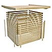 Karibu Gartenhaus Askola (217 x 497 cm, Wandstärke: 19 mm, Flachdach, Terragrau, Mit Anbau)