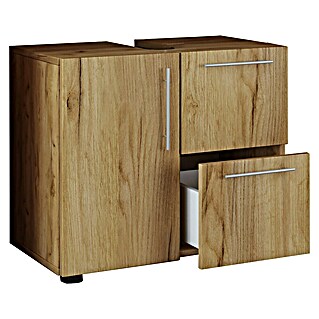 VCM Flandu Waschtischunterschrank (B x T x H: 61 x 32 x 51 cm, Honig-Eiche, Matt)