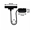 Paulmann URail Stromeinspeisung (100 cm, 100 W, Schwarz matt, Inkl. Endkappe) | BAUHAUS