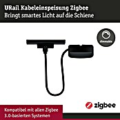 Paulmann URail Stromeinspeisung (100 cm, 100 W, Schwarz matt, Inkl. Endkappe) | BAUHAUS
