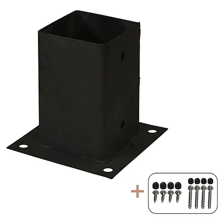 Plus  Aufschraubhülse für Pfosten 9 cm