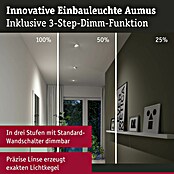 Paulmann LED-Einbauspot (Warmweiß, Durchmesser: 10,5 cm, Weiß, 3 Stk.) | BAUHAUS