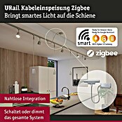 Paulmann URail Stromeinspeisung (100 cm, 100 W, Chrom matt, Inkl. Endkappe) | BAUHAUS