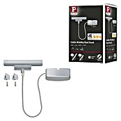 Paulmann URail Stromeinspeisung (100 cm, 100 W, Chrom matt, Inkl. Endkappe) | BAUHAUS