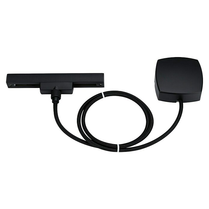 Paulmann URail Alimentación de corriente ZB (100 cm, 100 W, Negro, Incluidas tapas de los extremos) | BAUHAUS