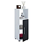 VCM Flandu Midischrank (B x T x H: 31 x 32 x 93 cm, Weiß/Schwarz, Matt) | BAUHAUS