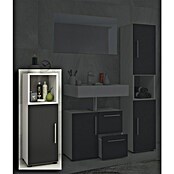 VCM Flandu Midischrank (B x T x H: 31 x 32 x 93 cm, Weiß/Schwarz, Matt) | BAUHAUS