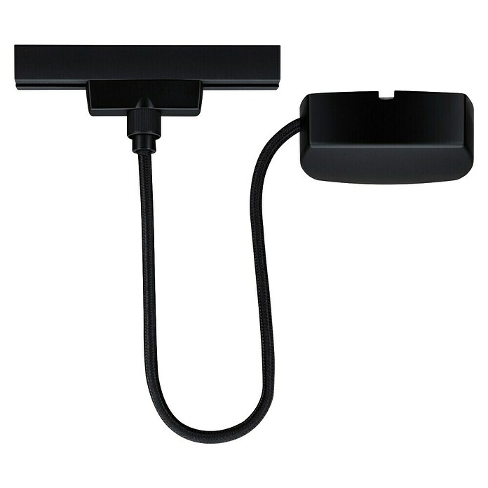 Paulmann URail Alimentación de corriente ZB (100 cm, 100 W, Negro, Incluidas tapas de los extremos) | BAUHAUS