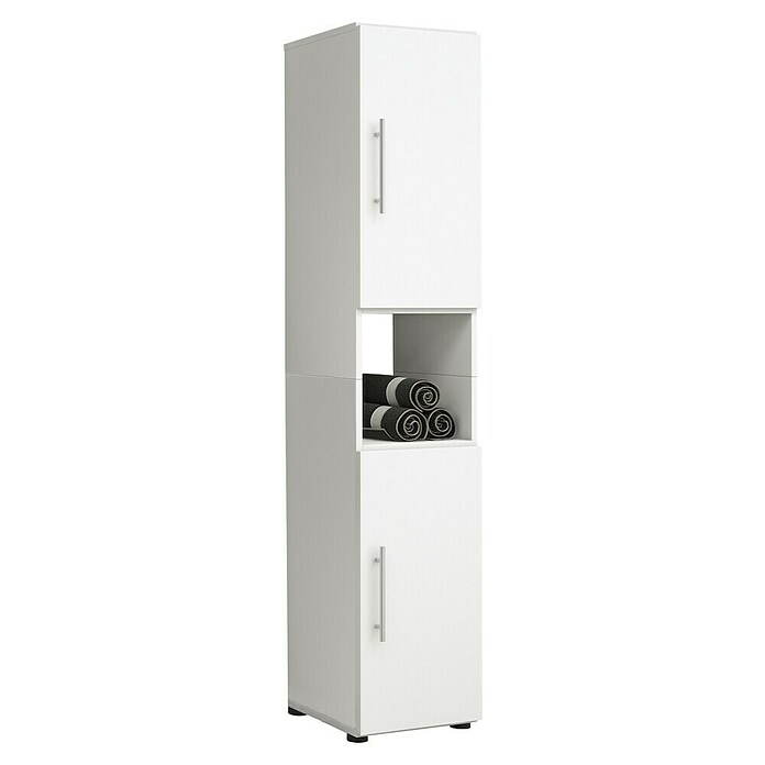 VCM Flandu Hochschrank (B x T x H: 31 x 30 x 160 cm, Weiß, Matt) | BAUHAUS