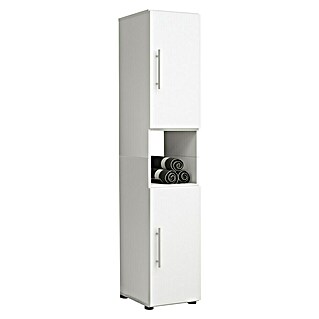 VCM Flandu Hochschrank (B x T x H: 31 x 30 x 160 cm, Weiß, Matt)
