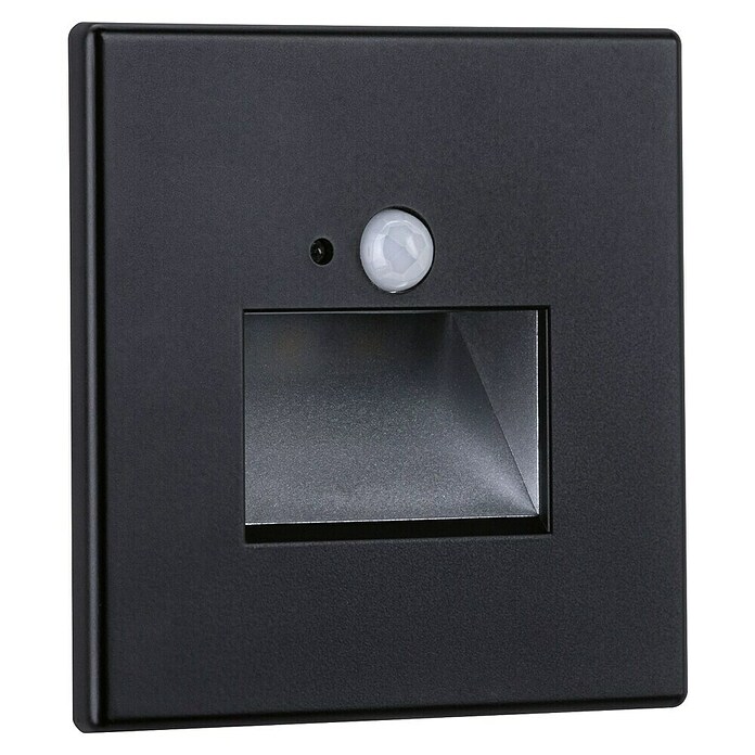 Paulmann Foco de pared LED (2,2 W, L x An x Al: 4,2 x 8 x 8 cm, Negro, Blanco cálido) | BAUHAUS