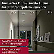 Paulmann LED-Einbauspot (Warmweiß, Durchmesser: 10,5 cm, Schwarz, 3 Stk.) | BAUHAUS