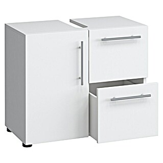VCM Flandu Waschtischunterschrank (B x T x H: 61 x 32 x 51 cm, Weiß, Matt)