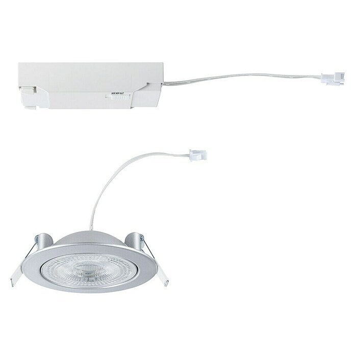 Paulmann LED-Einbauspot (Warmweiß, Durchmesser: 10,5 cm, Chrom matt, 1 Stk.) | BAUHAUS