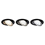 Paulmann LED-Einbauspot (Warmweiß, Durchmesser: 10,5 cm, Schwarz, 3 Stk.) | BAUHAUS