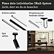 Paulmann URail Stromeinspeisung (Schwarz matt, 240 cm) | BAUHAUS