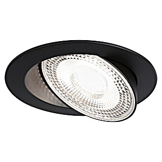Paulmann Foco LED empotrable Aumus (Blanco cálido, Diámetro: 10,5 cm, Negro, 1 ud.)